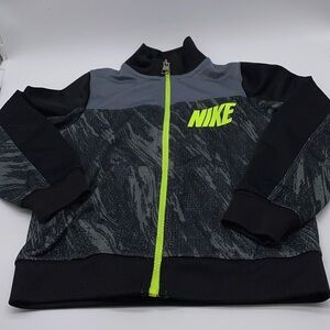 Nike Little Boys Outerwear Light Jacket Size 3T Black Grey Green